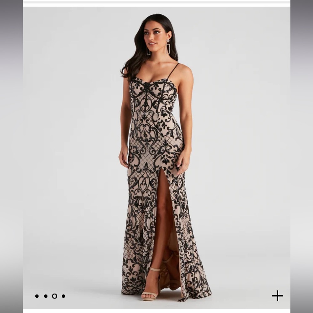 Windsor JoJo Formal Sequin Bustier Mermaid Dress